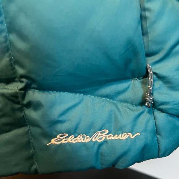 Eddie Bauer Teal Puffer Coat - Picture 3 of 6